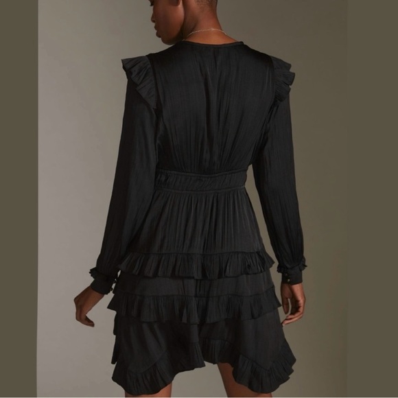 NWT Anthropologie Tiered Ruffled Mini Dress - Picture 3 of 10